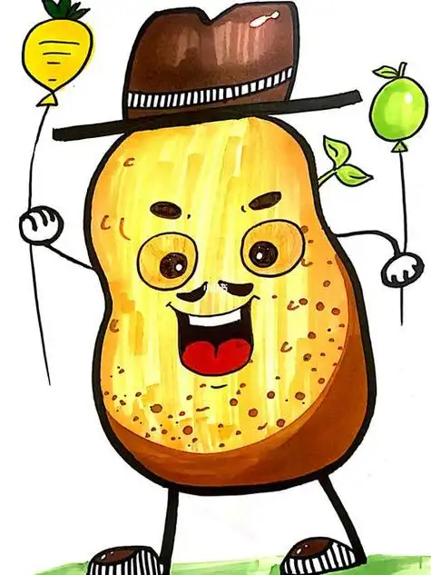 马铃薯简笔画 马铃薯简笔画怎么画