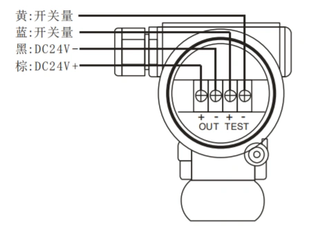 电器开关 流量开关 dn100/dn150 臬克消防新规卡箍式流量开关 三,接线