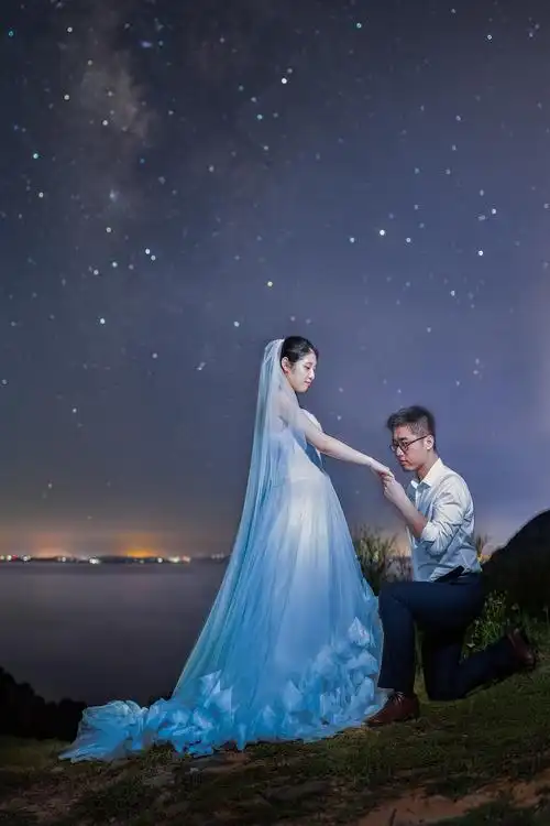 亲爱的,我们结婚时,也要拍这样一组独特的婚纱照!!|婚纱照|星河|爱情_