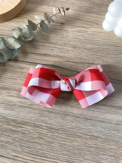 手工自制可爱蝴蝶结发夹一学就会