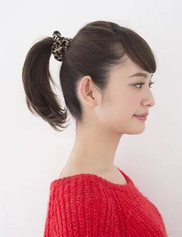 短发怎么扎马尾好看有刘海的高马尾扎法图解片