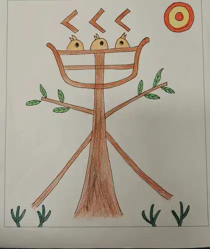 南化实小低年级开展我把汉字绘成画活动