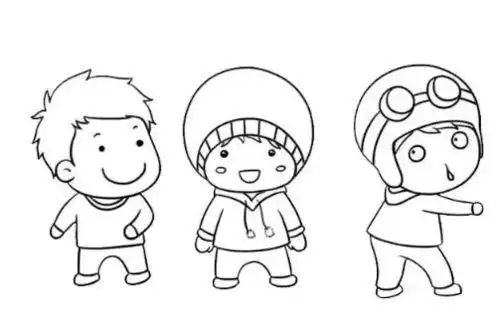 人物简笔画小男孩人物简笔画小男孩帅气