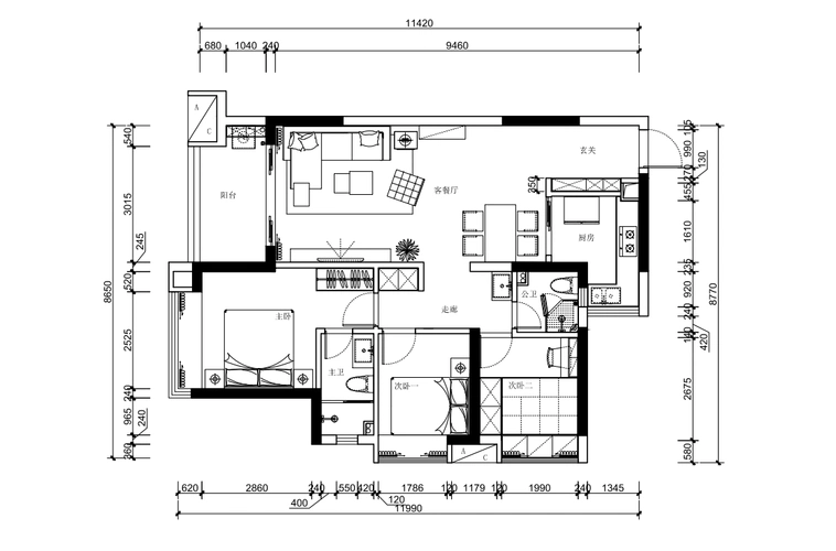100平房子这么装,邻居看了都说好