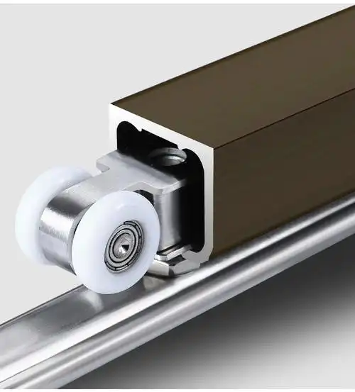 奇粤移门吊轮滑轮推拉门轨道滑轨道静音滑轮吊轨实木46812轮吊门