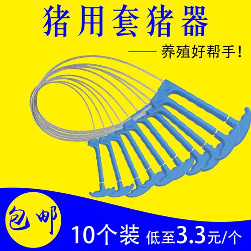 绳子兽用钢丝绳套猪套子器猪保定拴猪钢丝猪用套畜牧器械