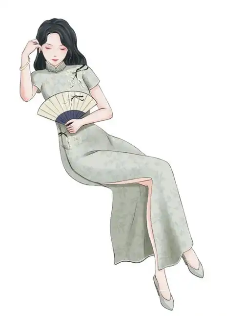 民国旗袍美人插画尽显女人风韵