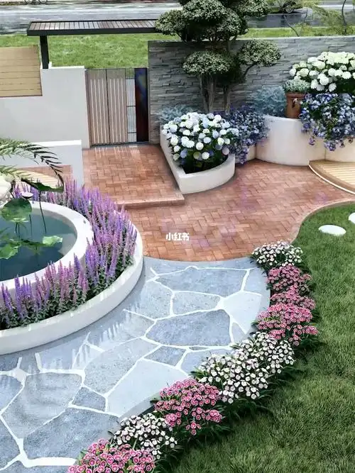 60平清爽田园小院惬意舒爽的花园生活