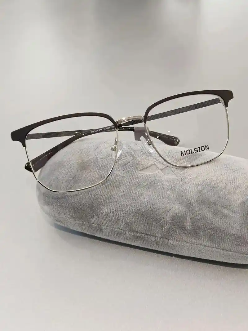 陌森镜框.肖战同款眼镜,时尚百搭款 黑框mj7253-b15 - 抖音
