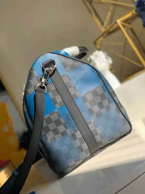 lvn40410渐变棋盘格keepall50旅行袋
