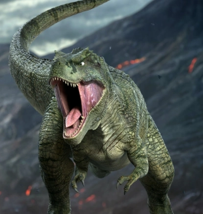 2018年度神动态#恐龙王:陆地霸主特暴龙"斑大师"和自己的小儿子"小