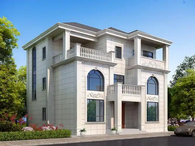 室外 别墅外观效果图|空间|建筑设计|玲18019926177 - 原创作品 - 站