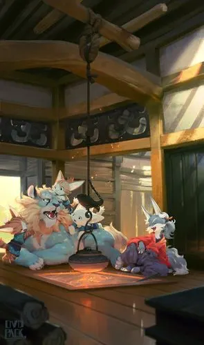 动物狮子猫anthroovopackartworkdigitalartfurrylioncats壁纸图片