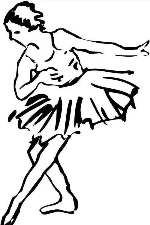 简笔画卡通简笔画手账小女孩水上芭蕾舞者跳舞的小女孩简笔画芭蕾舞者