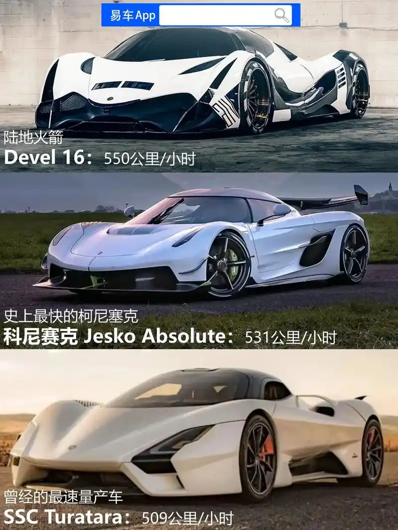 超乎想象:世界上最快的跑车排行榜top9.作为汽车发展史上的 - 抖音