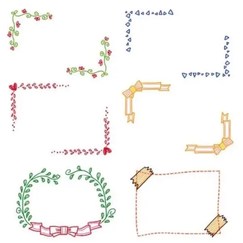 简单の手帐边框