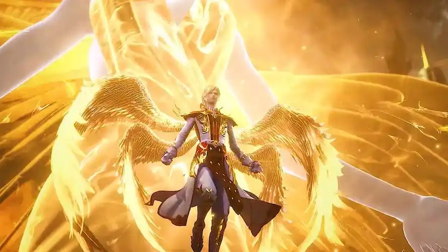 这就是六翼天使武魂么!期待千仞雪真身会有多美.