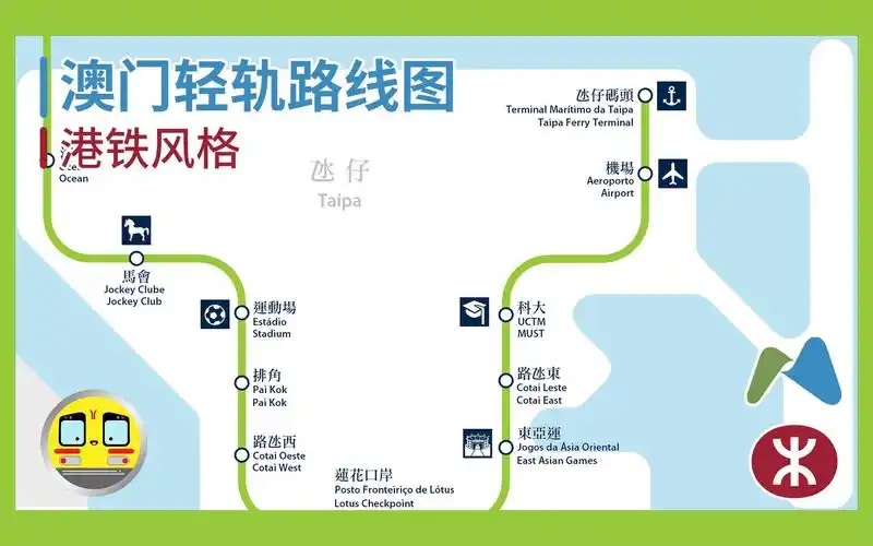 【线路图制作】澳门轻轨路线图(港铁风格)