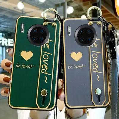 华为mate30手机壳女mete30pro爱心腕带mt30por日韩情侣m30全包meta防