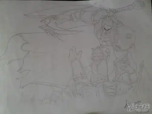 诺克简笔画lol盲僧简笔画英雄联盟的游戏简笔画