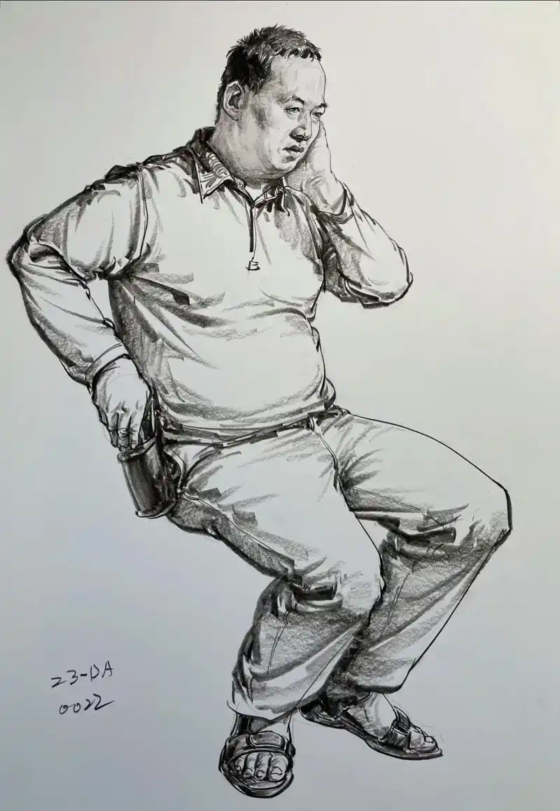 坐姿临摹资料.#速写教学 #艺考集训 #跟我一起学画画 - 抖音