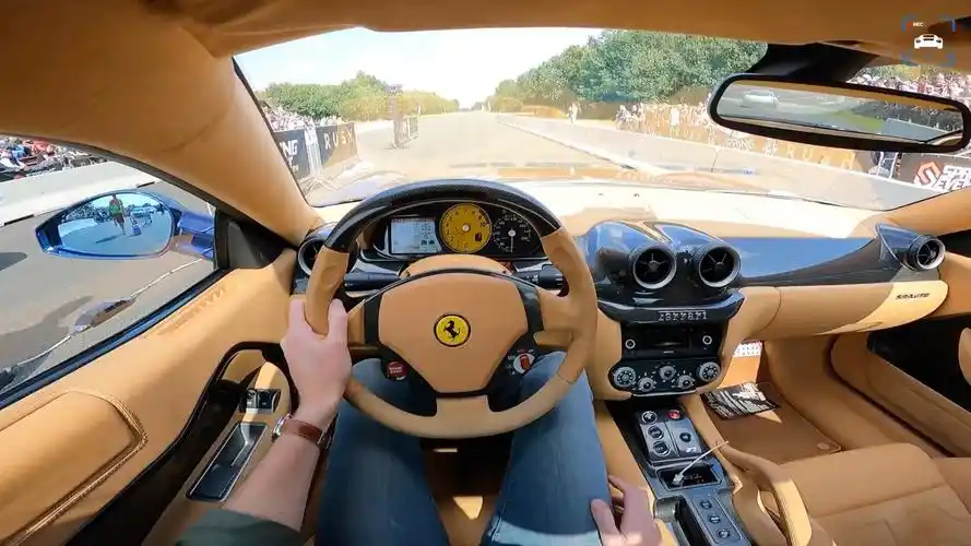 第一视角 ferrari 法拉利 599 gtb 1/4英里 直线加速 试驾_哔哩哔哩