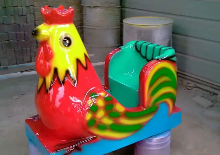 公鸡造型单座车造型新颖仿真.深受广大儿童的喜爱.