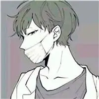 帅气的二次元男生头像戴口罩的图片