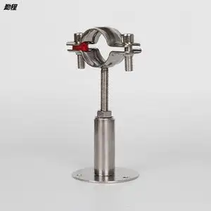 304不锈钢管夹可调节管支架托底卡扣箍固定管码燃气管道水管卡