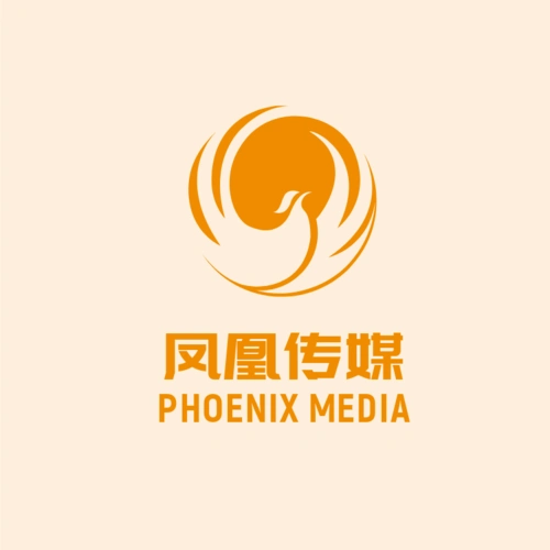 传媒公司吉祥物凤凰logo设计