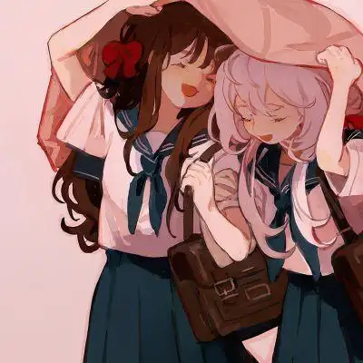 闺蜜头像 时间会褪色 美好不会_卡通动漫头像_我要个性网