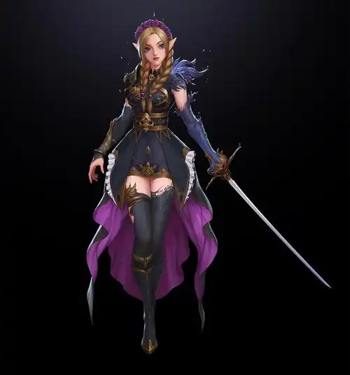 蔷薇剑士|插画|游戏原画|z神秘侠 - 原创作品 - 站酷 (zcool)