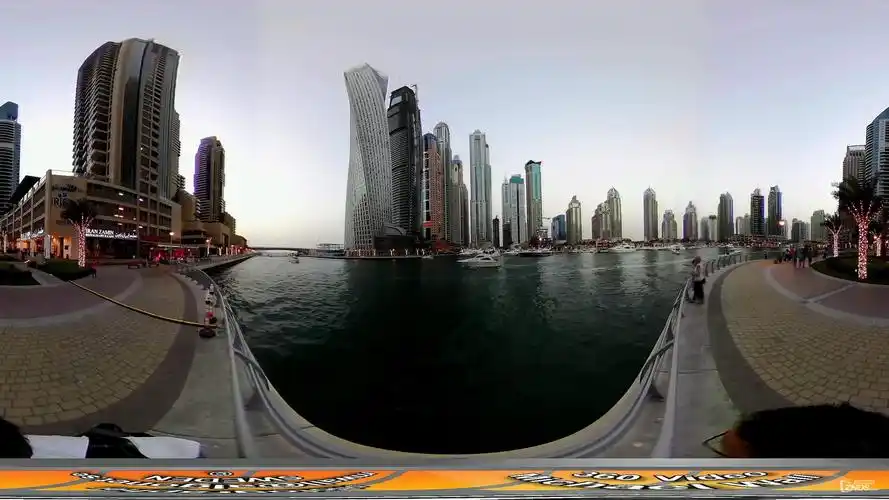 360度vr全景视频迪拜码头