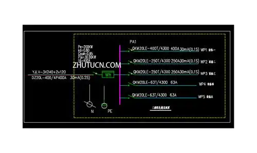临时施工用电二级配电箱系统图-控制与原理-电气图纸-图纸-筑图网