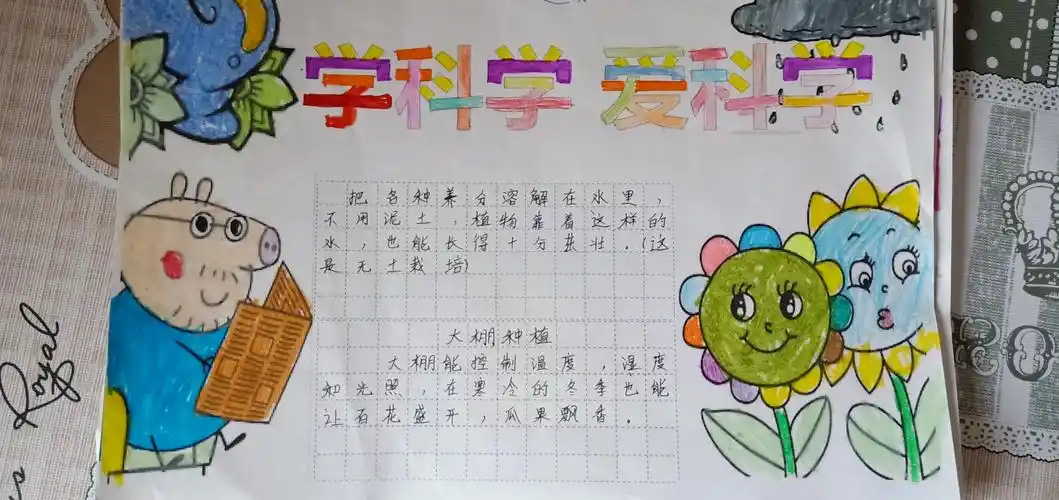 一机五小三年级科普日手抄报活动新闻报道