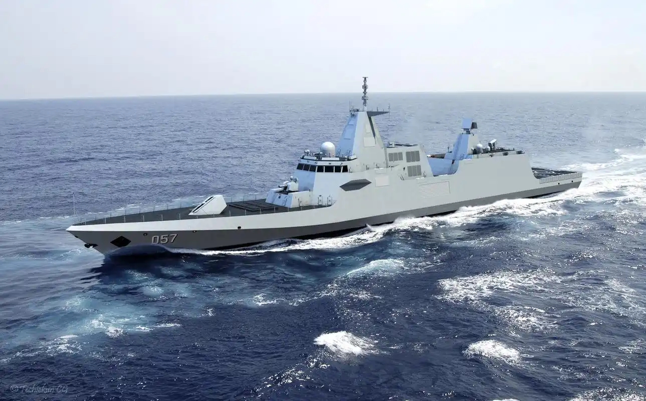 中国054b隐身护卫舰研发 看完性能数据,西方:好意思叫护卫舰?