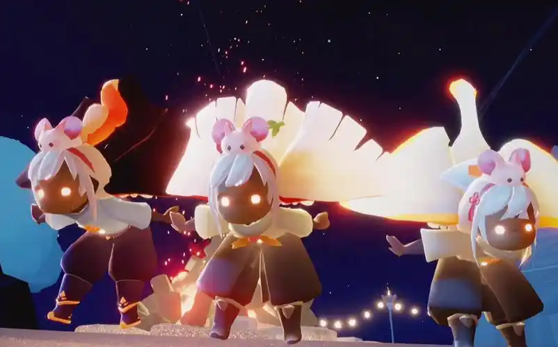 光遇中国绊爱带兔子跑起来duangduang的 也太可爱了叭!