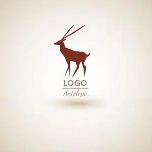 羚羊标志矢量图片