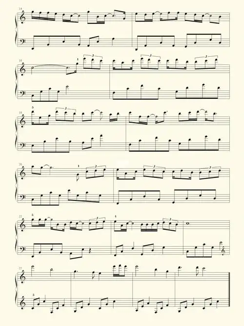 晚安钢琴谱颜人中