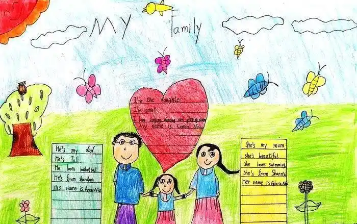 我的家庭英语手抄报 ,英语我的家庭手抄报简单又漂亮 - 英语复习网