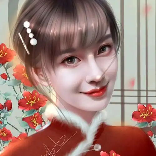 【转手绘】angelababy照片转手绘过程