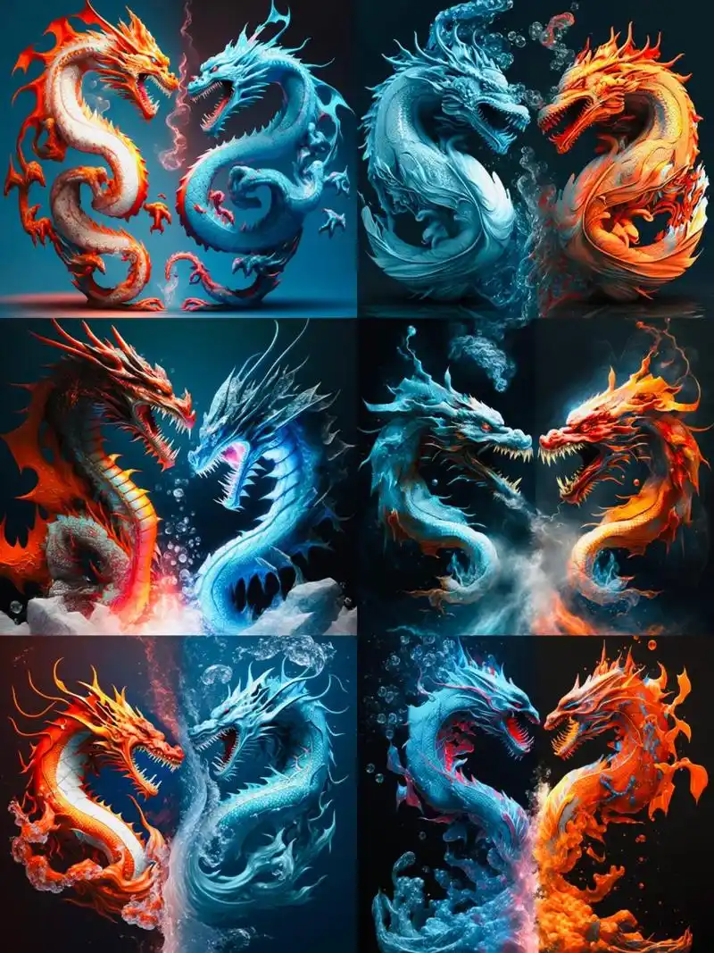 【冰火龙王】 二龙戏珠!福运降临!