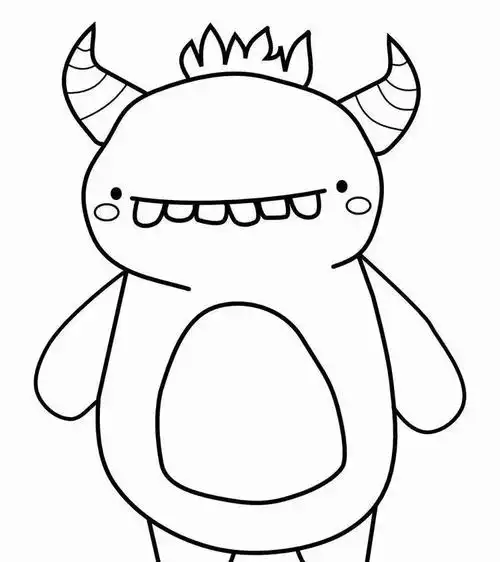 小怪兽有什么简笔画