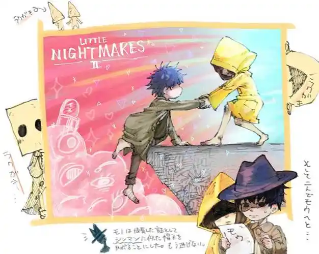 游戏小小梦魇2p站插画图片