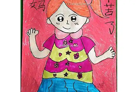 妈妈辛苦了2022-02-272母亲节儿童画妈妈简笔画儿童画的图画母亲节