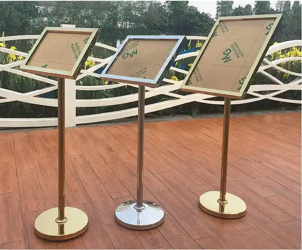 小米阳光落地标识牌不锈钢指示牌a2a3a4立式水牌指引导向警示牌广告