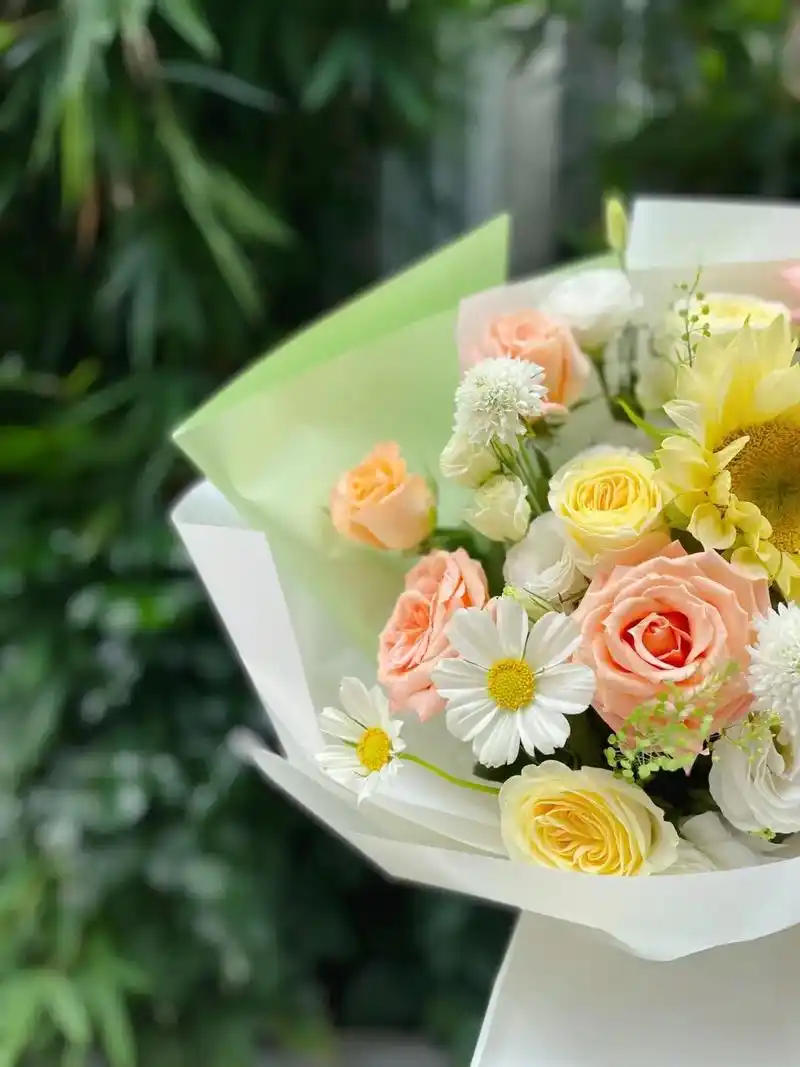 青葙花艺韩式小清新花束