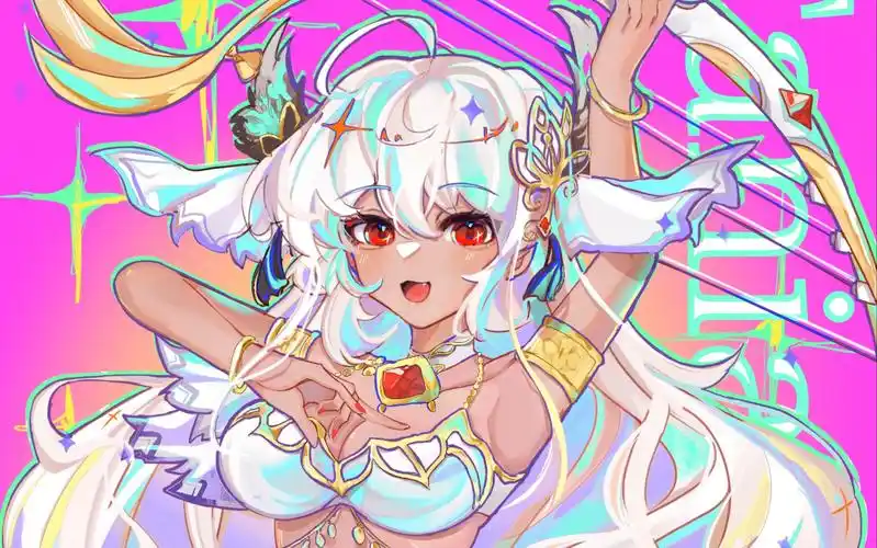 [坎公骑冠剑][绘画过程]高饱和,但是是蒂尼亚老婆