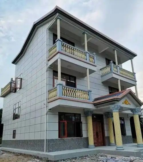 4,仿真石程度液彩漆仿真度高,逼真展现花岗岩效果,让房子外墙显得更