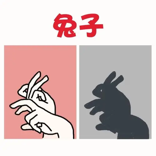 简单的手影画跟孩子玩起来嗨